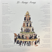 Le Sang Song vinyl 7-inch back cover
                              w/ lyrics