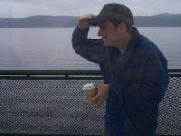 rainy ferryride from san juan island to orcas